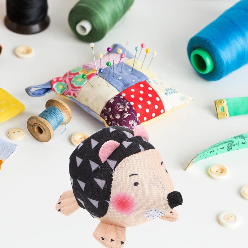 KJHBV Hedgehog Pin Cushion Set 2pcs Sewing Needle Organizer Portable Embroidery Needles Holder Cute Animal Pincushions for Home Sewing and Needlework Accessories - Image 5