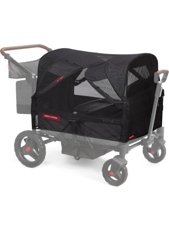 Radio Flyer Voya Mosquito Mesh with Bag, Stroller Wagon Mosquito Netting Cover - Image 1