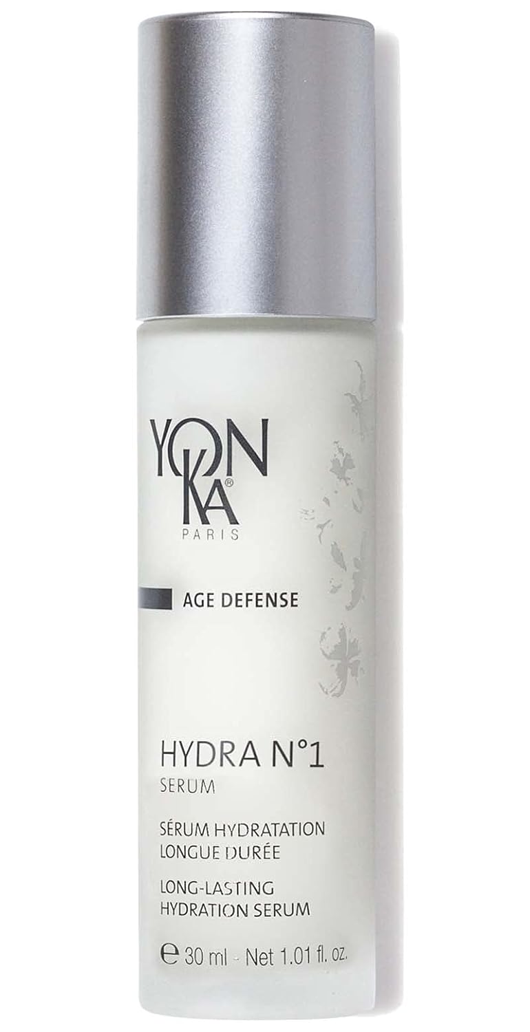 Yonka سيروم وجه يونكا هيدرا رقم 1 30 مل للعناية بالبشرة ضد الشيخوخة مع تعزيز الترطيب المكثف بحمض الهيالورونيك والألوة فيرا للبشرة الجافة والناضجة خالي من البارابين