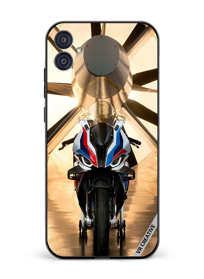 VR CREATIVE Protective Case Cover For Samsung Galaxy M04/F04 Bike Design Multicolour - Image 1