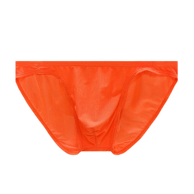 0850 Solid Color Mesh Men's Briefs Sexy High-Cut Low-Waist Bikini Small Brief BS839 - Image 5