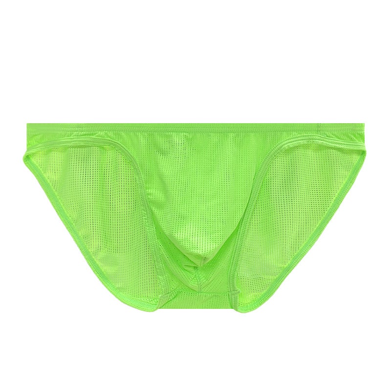 0850 Solid Color Mesh Men's Briefs Sexy High-Cut Low-Waist Bikini Small Brief BS839 - Image 3