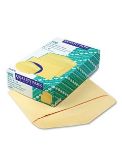 Quality Park Document Envelopes Gummed Cameo Buff 10X15 100 Per Box (54416) Large  - Image 1