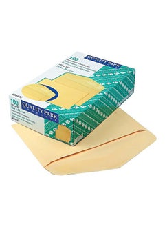 Quality Park Document Envelopes Gummed Cameo Buff 10X15 100 Per Box (54416) Large  - Image 3