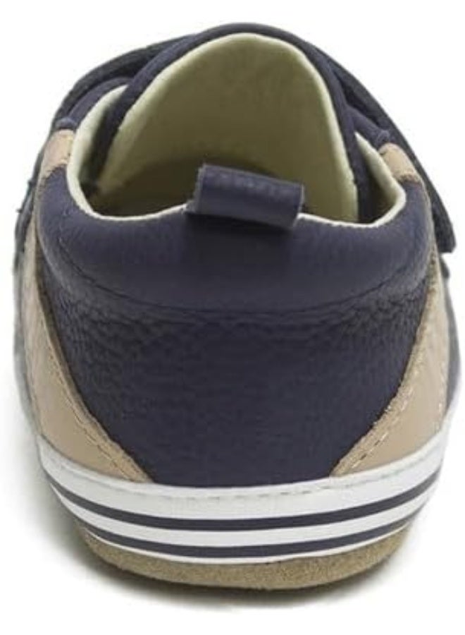 Robeez Baby Boys First Kicks, Adam Navy Leather, 0-3 Months - Image 4