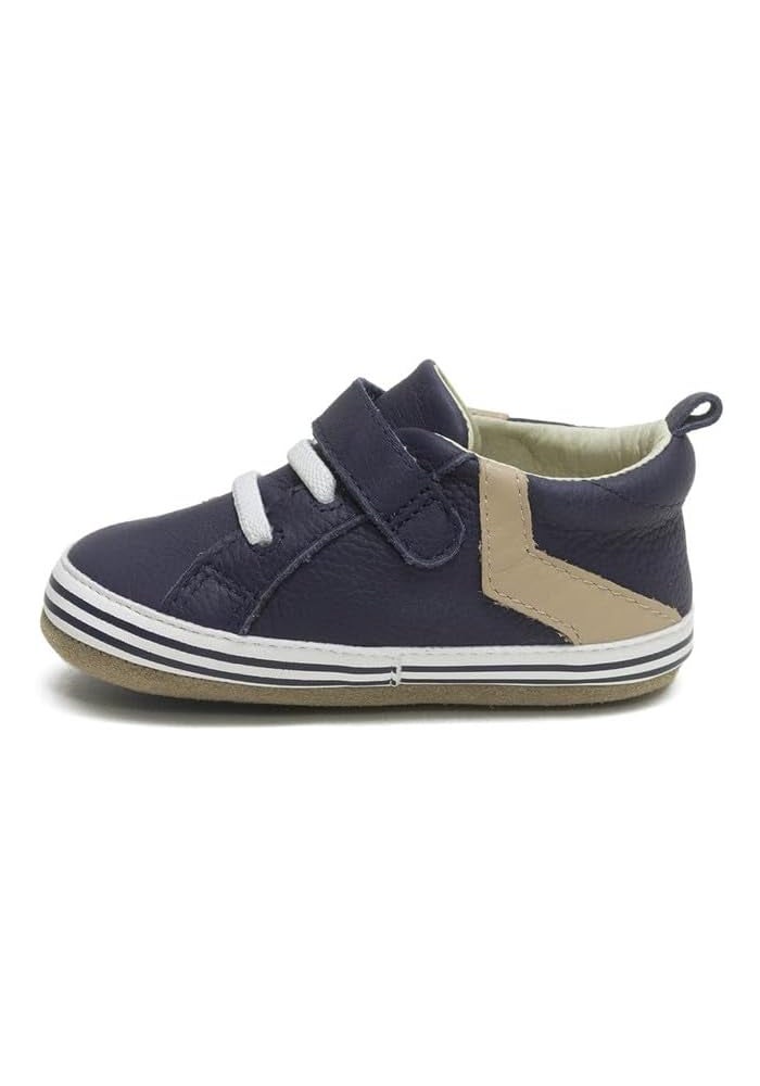 Robeez Baby Boys First Kicks, Adam Navy Leather, 0-3 Months - Image 2