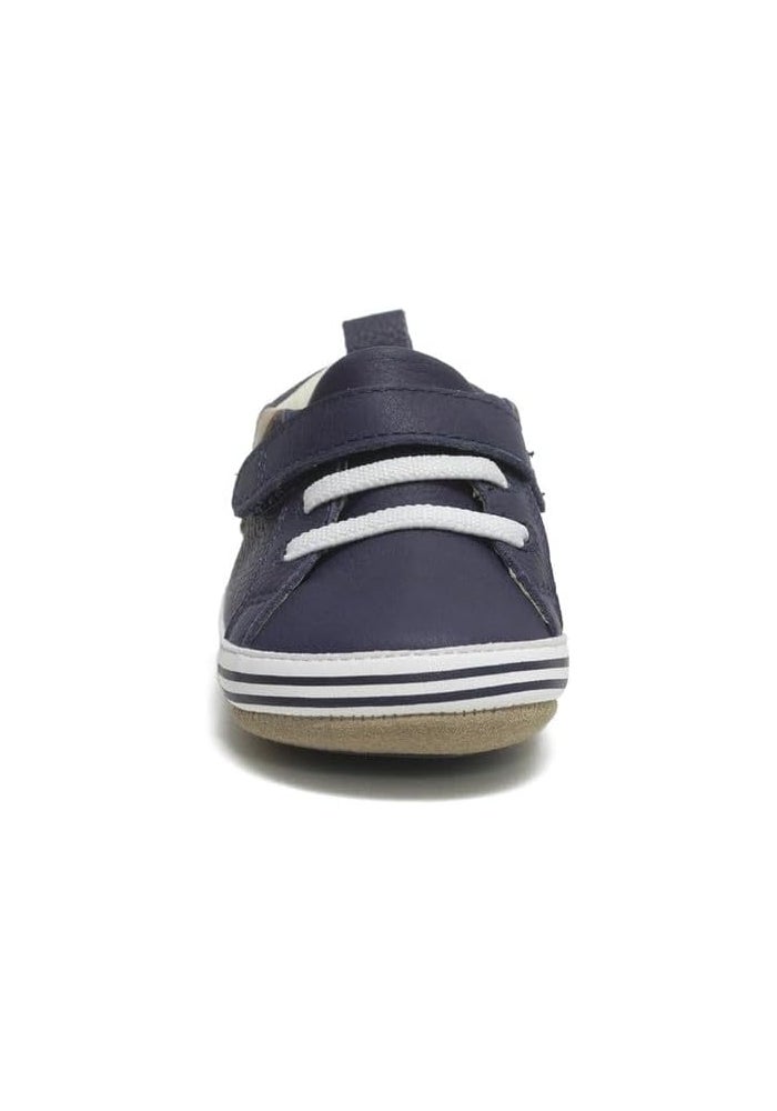 Robeez Baby Boys First Kicks, Adam Navy Leather, 0-3 Months - Image 3