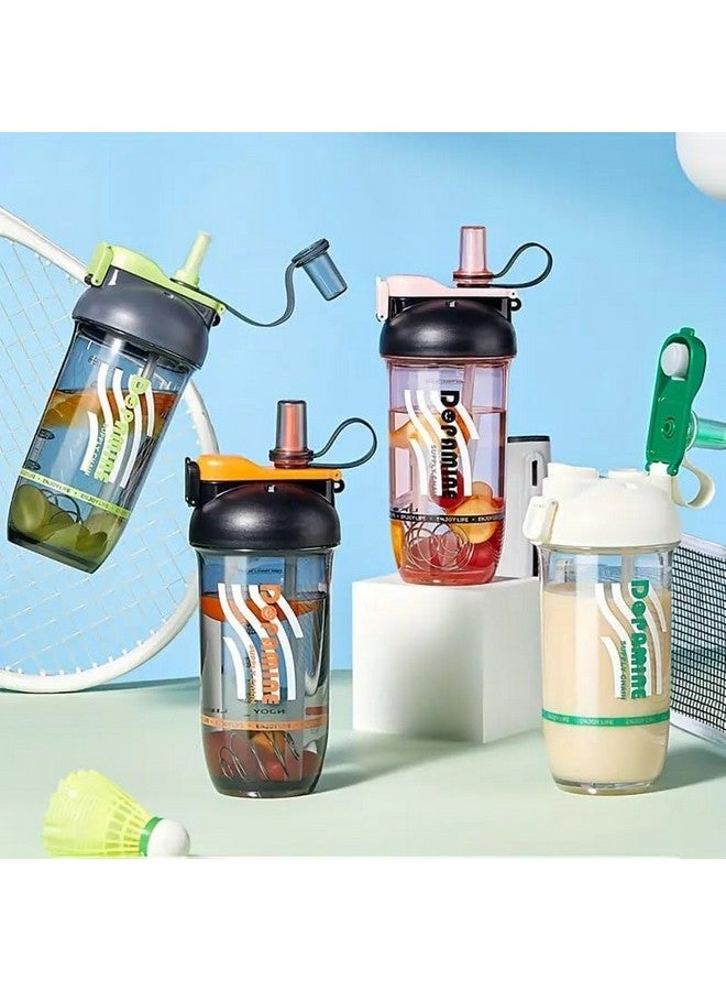 SADRUCHI SADRUCHI 750ml Leakproof Protein Shaker Bottle with Stirring Ball - BPA-Free, Portable Blender Cup for Leakproof Oval Blender Bottle with Mixing Ball for Gym and Fitness, and Travel  - Image 1
