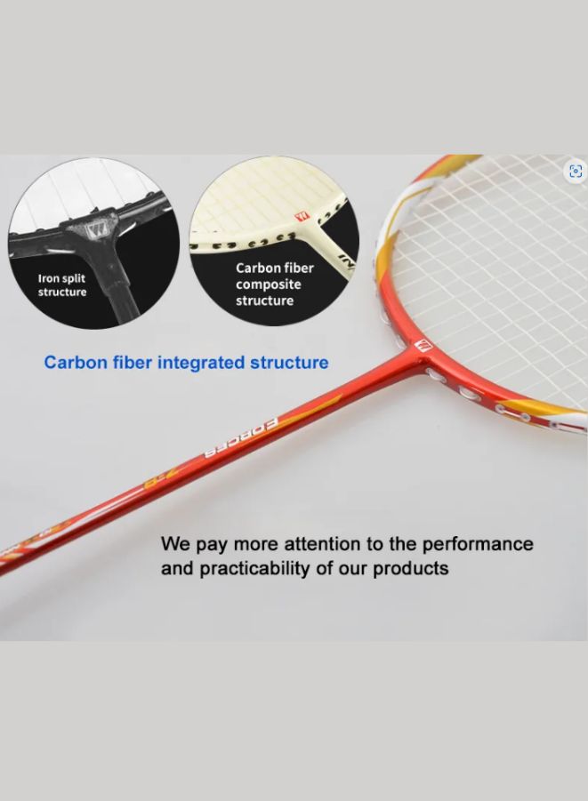 Whizz S520 Badminton Racket Set For Family Game, School Sports, Lightweight With Full Cover For Indoor And Outdoor Play, Intermediate, Senior Level, Pink - Image 3
