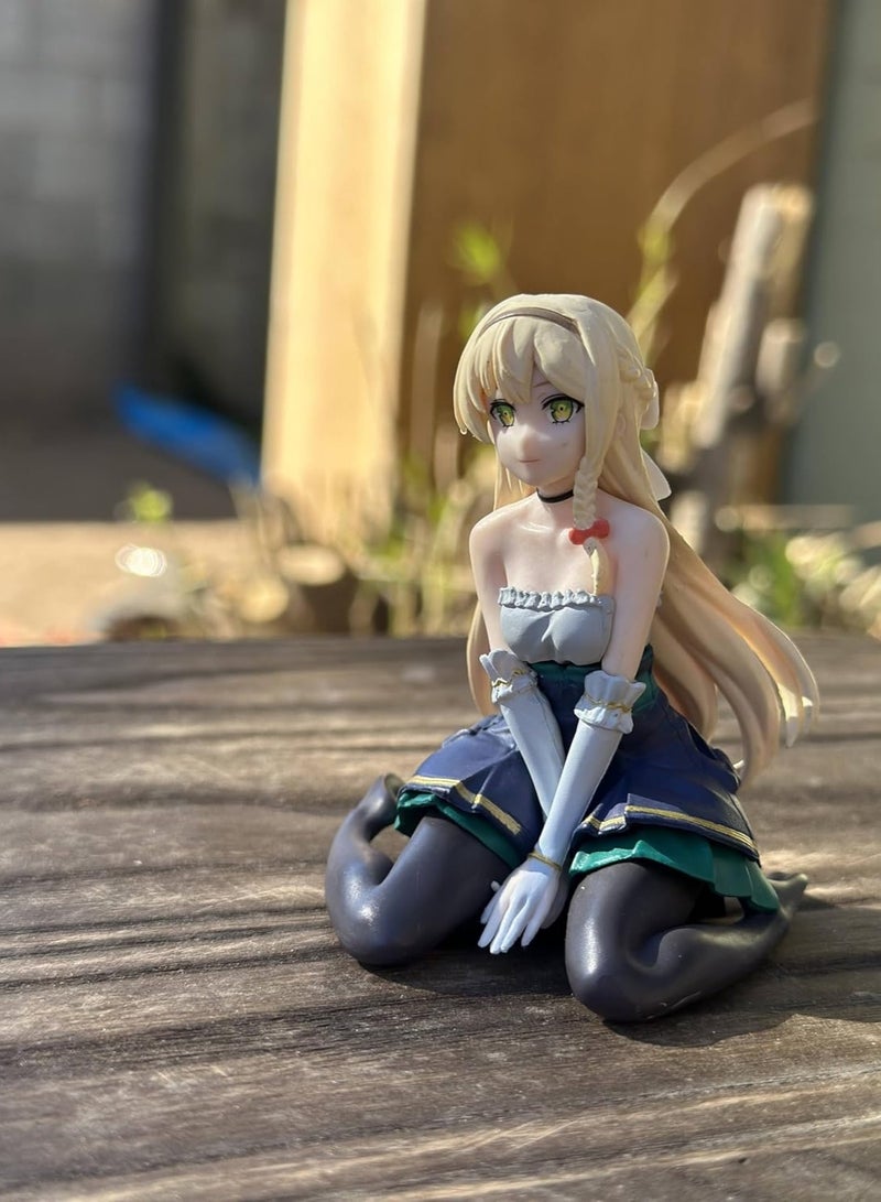 general Anime Girl Collectible Figure - Elegant blonde hair, green eyes, delicate sitting | Perfect for collectors' desks, shelves and display cases - Image 4
