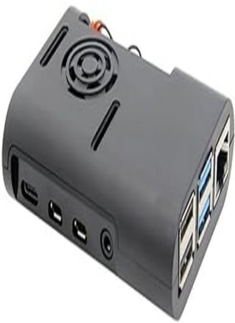 Black ABS Case Wide 40Pin GPIO Port Support Fans Installed for Raspberry Pi 4B (559)