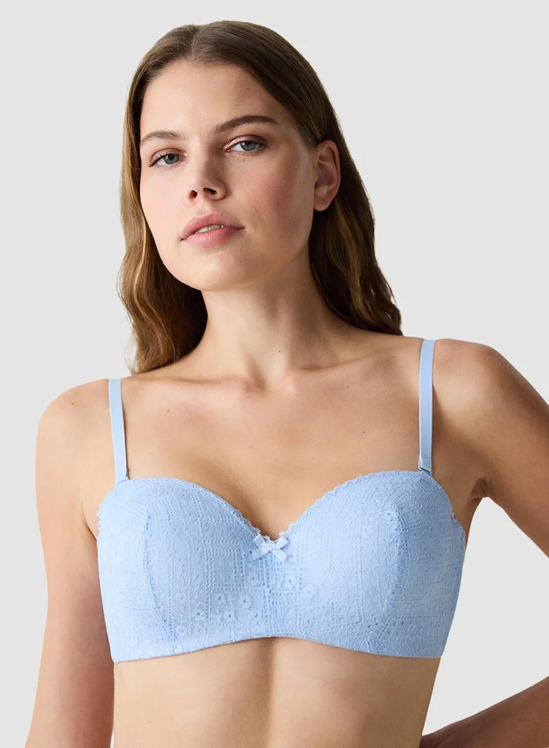 Penti Lotus Lace Sutyen Blue Bra
