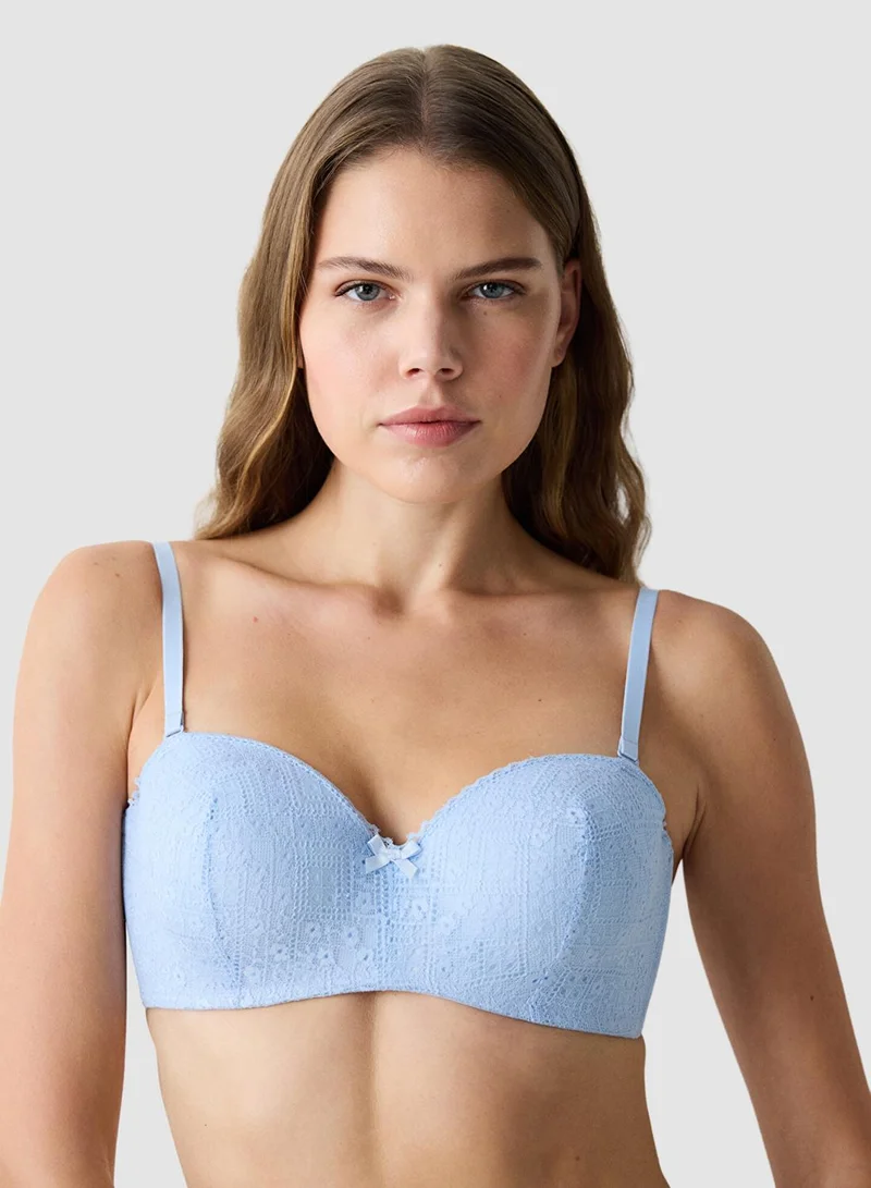 Penti Lotus Lace Sutyen Blue Bra