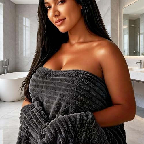 Bedvcaty Luxury 4-Piece Quick-Dry Bath Towel Set 27.5X 55 Inches – Ultra Soft Microfiber for Bathroom, Bar, Pool, Gym & Travel – Elegant Twill Design - Image 2