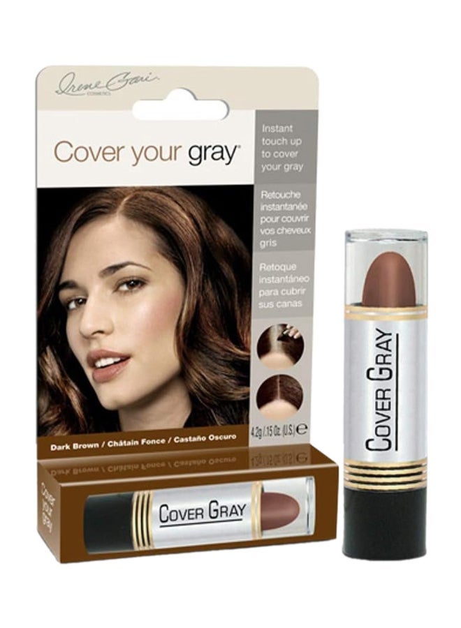 Cover Your Gray Instant Touch Up Brush, Dark Brown, 1 Unit Dark Brown 4.2grams - Image 1