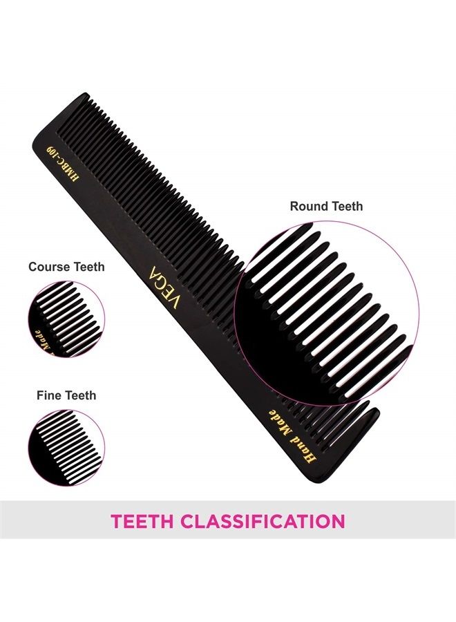 Vega Helmets Vega Handmade Black Comb - General Grooming HMBC-109 1 Pcs by Vega Product - Image 5