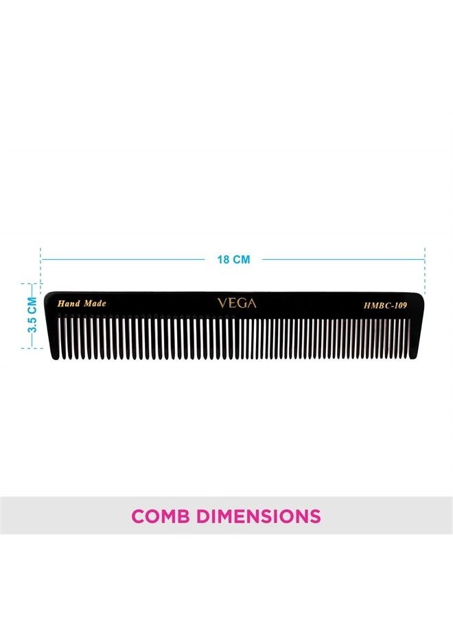 Vega Helmets Vega Handmade Black Comb - General Grooming HMBC-109 1 Pcs by Vega Product - Image 3