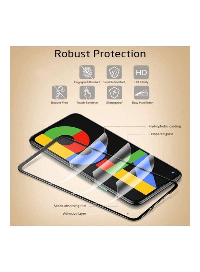 Full Coverage Tempered Glass For Google Pixel 4a Clear - Image 4