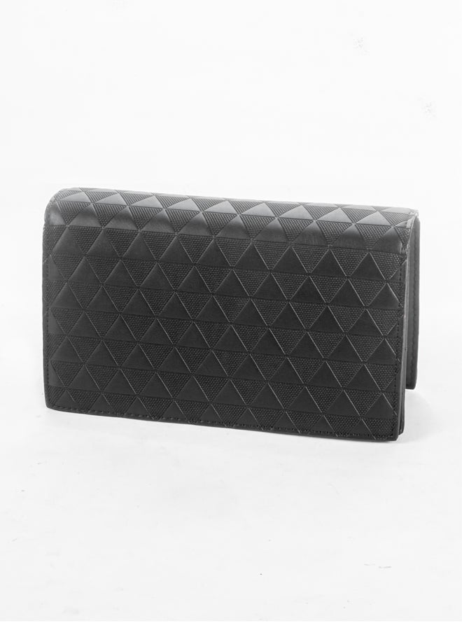 The Black Pearl Accessories Black Leather Shoulder & Cross  Body Bag - Image 1