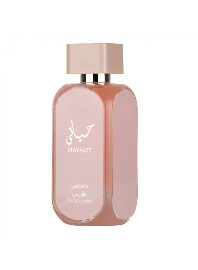 Lattafa Hayati Florence perfume by Lattafa for women, Eau de Parfum, 100ml - Image 1