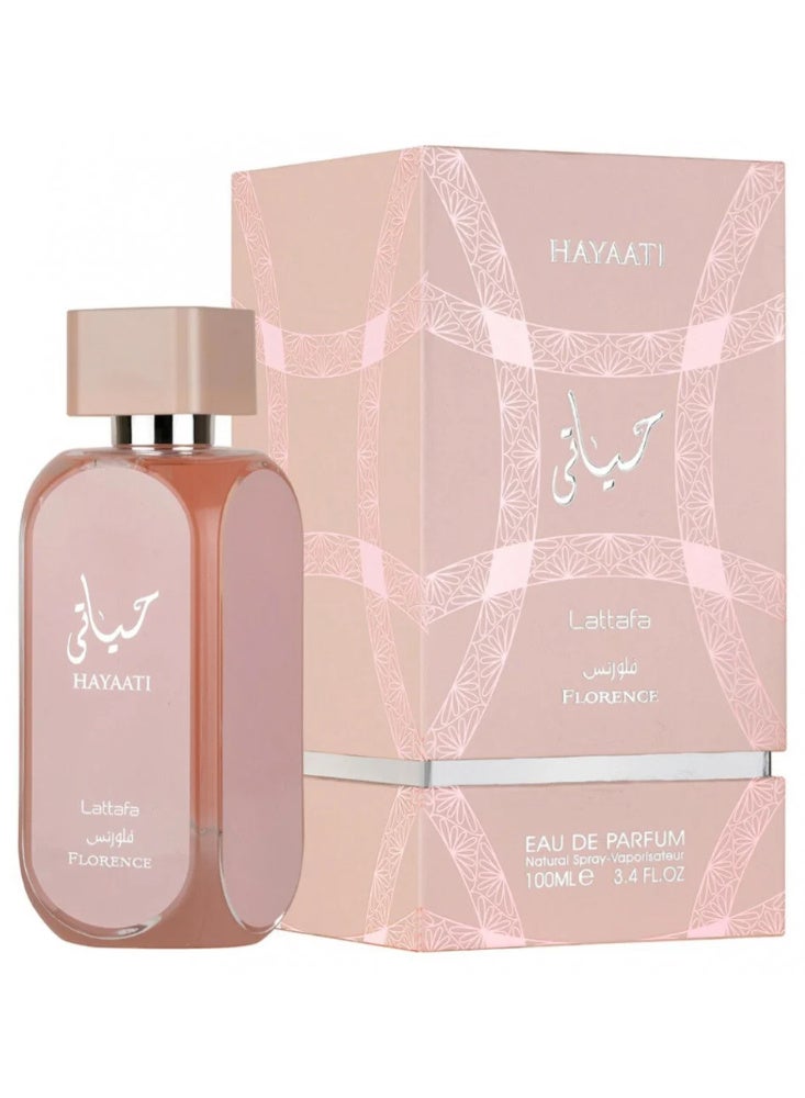 Lattafa Hayati Florence perfume by Lattafa for women, Eau de Parfum, 100ml - Image 2
