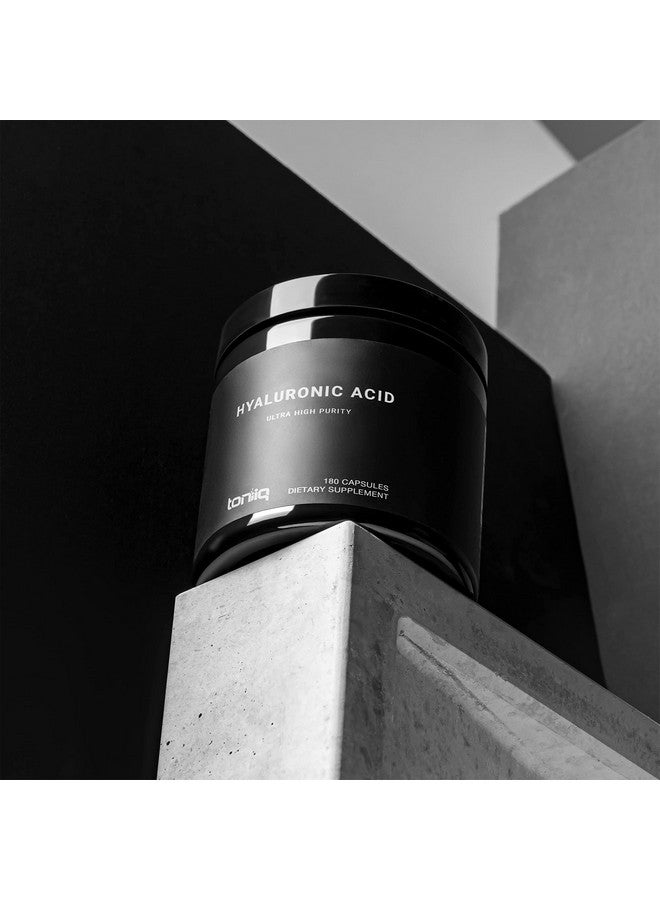 Toniiq Ultra High Purity Hyaluronic Acid Capsules 95%+ Highly Purified And Highly Bioavailable 275Mg Formula Nongmo Fermentation High Strength With Vitamin C 180 Capsules - Image 4