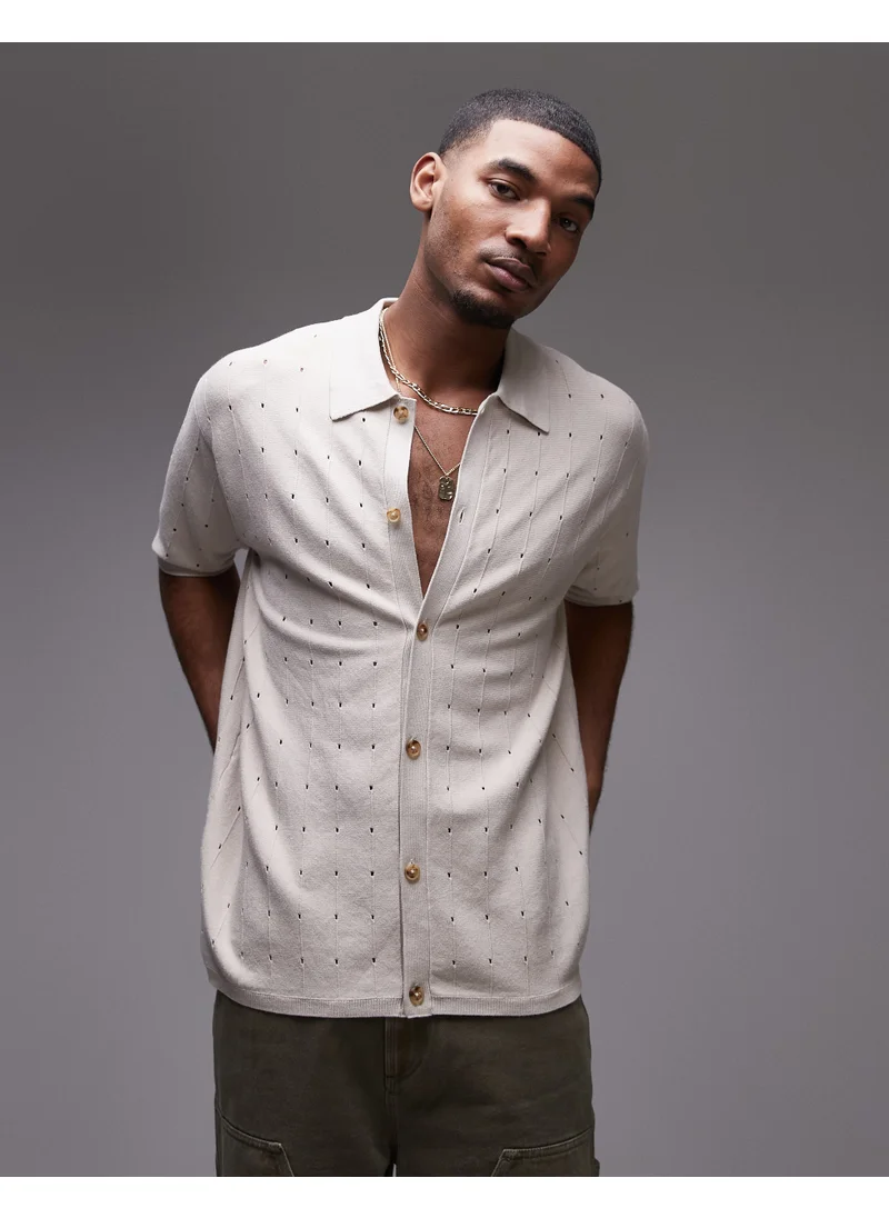 توب مان Knitted Polo