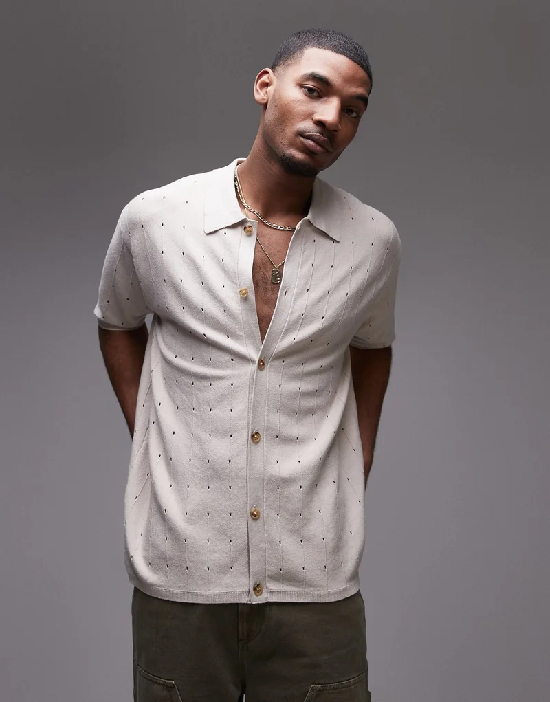 توب مان كنزة محبوكة