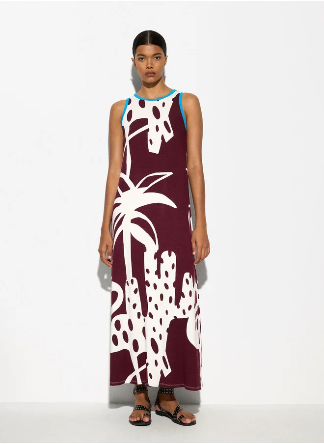 PARFOIS Printed Long Dress