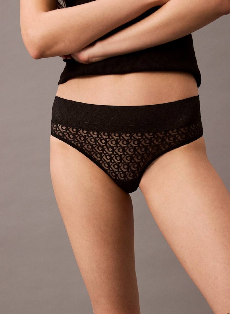 CALVIN KLEIN Brazilian Briefs - Icon Logo Lace - Image 4