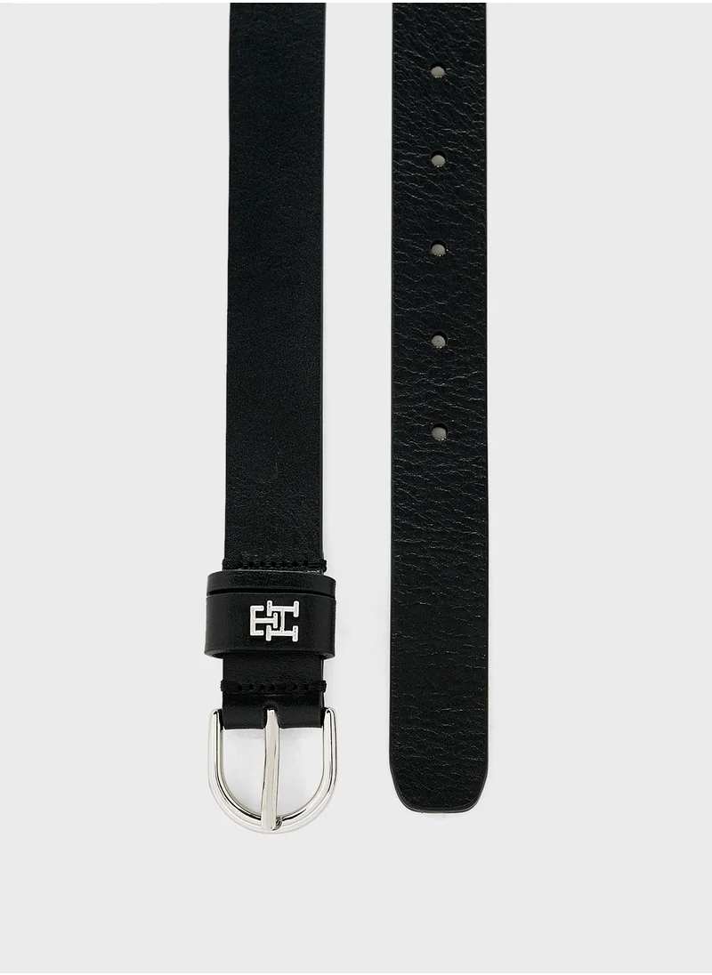 تومي هيلفيغر Logo Detail Allocated Buckle Hole Belt