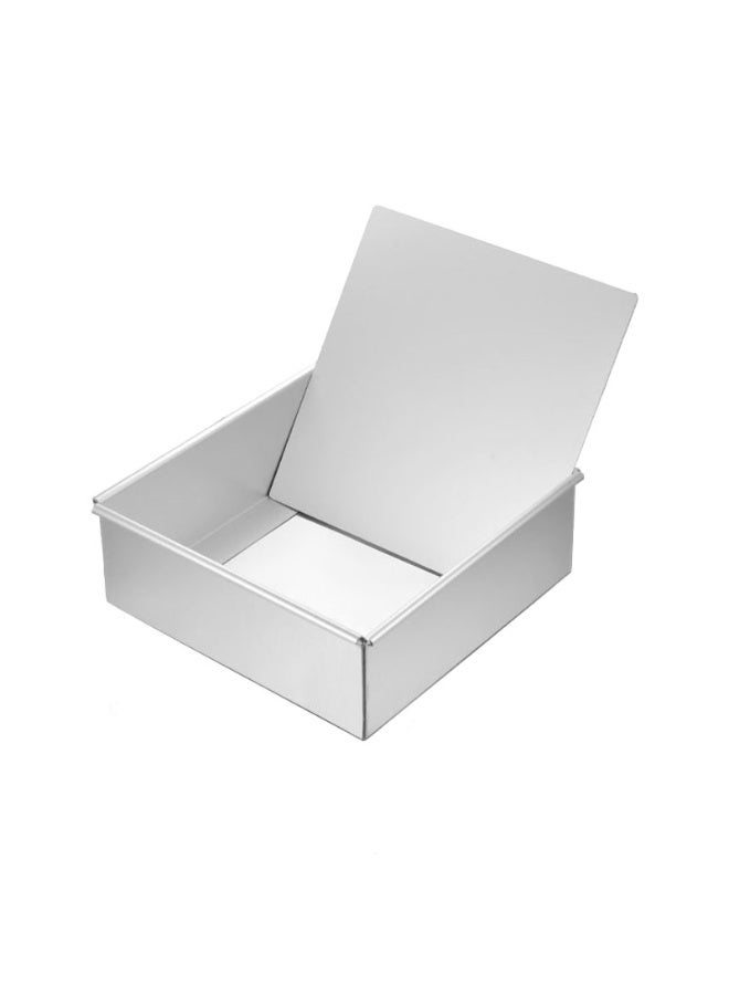 Square Pan for Brownie Cake Size 10 Inches with Removable Bottom - Image 1