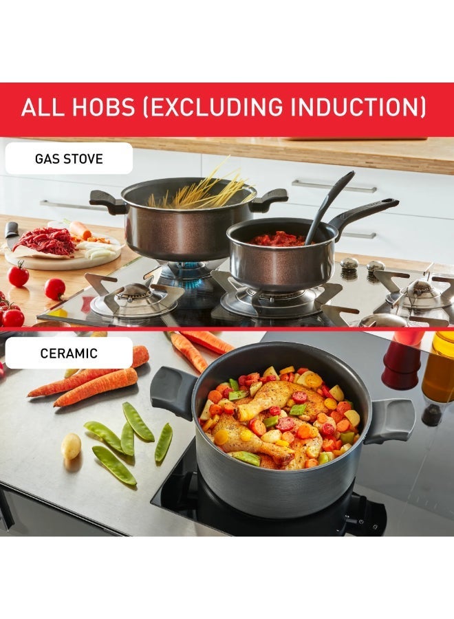 T-FAL Simply Cook Cookware 12-Piece Set, Red Surprise Mix - Image 5