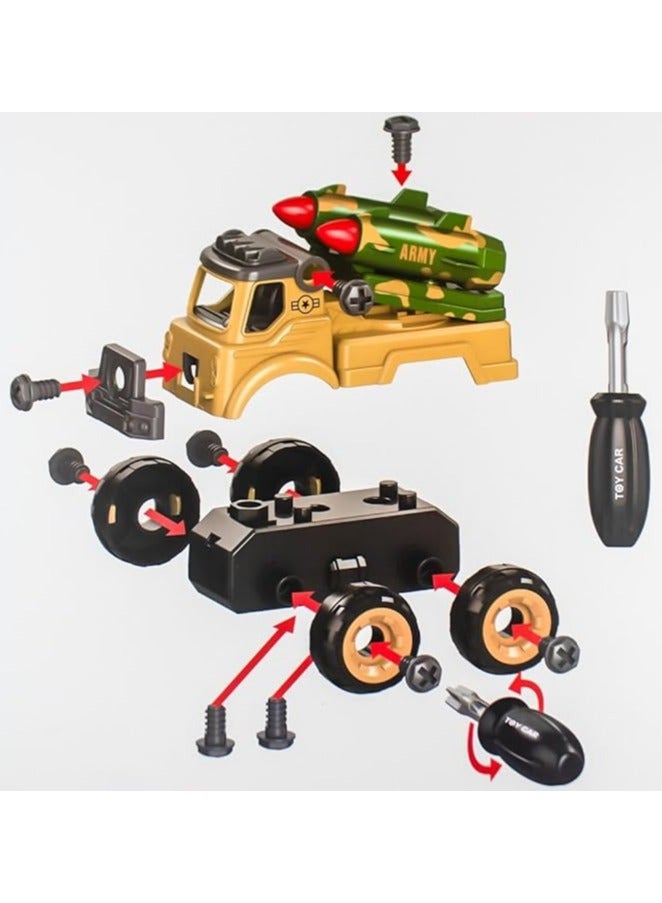 UKR 4 Cars Playset with Checkpoint & Traffic Signs – Educational Toy for Boys, Fun Vehicle Playset with Checkpoint Accessories, Large Birthday Gift for Kids, Creative Assembly Playtime - Image 2