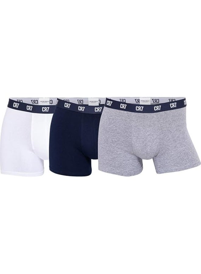 CR7 Men’s Boxer Shorts (3 Pack) – Cristiano Ronaldo Men’s Sportswear Underwear with Tag-Free Comfort & Durable Fit - Image 1