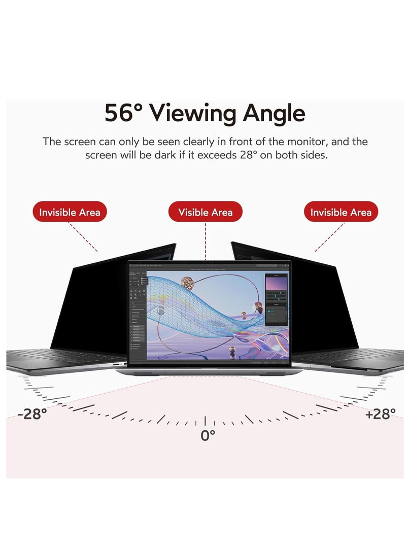 Generic - 15.6 inch Laptop Privacy Screen Protector, Removable 16:9 Aspect Privacy Filter Screen Protector for 15.6 Inch Laptop HP/ Dell/ Acer/ Samsung/Asus/ Lenovo/Toshiba - Image 1