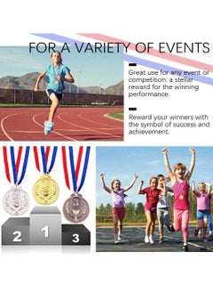 Excefore Award Metal Kids Winner Medals for Kids, Gold Silver and Bronze Medals with Trophy Pattern 1st 2nd 3rd Prizes for Sports Award, Competitions, Party Favors and Decorations(12 Pcs)  - Image 2