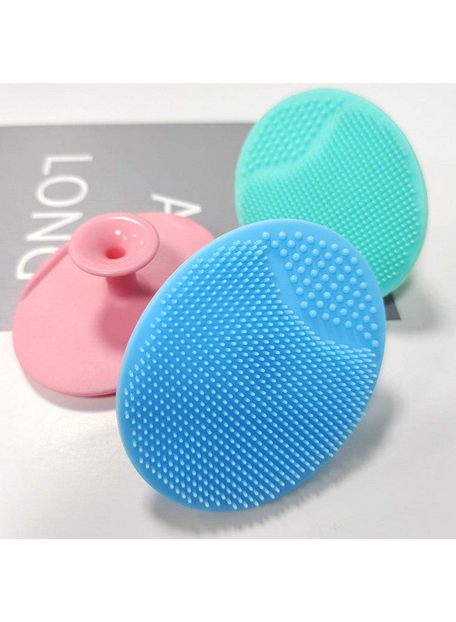 MR LION Baby Bath Brush, Baby Cradle Cap Brush, Silicone Massage Brush, Silicone Scrubbers Exfoliator Brush, Skin Scrubber Baby Essential for Dry Skin, Cradle Cap and Eczema (Small-4PCS) - Image 4
