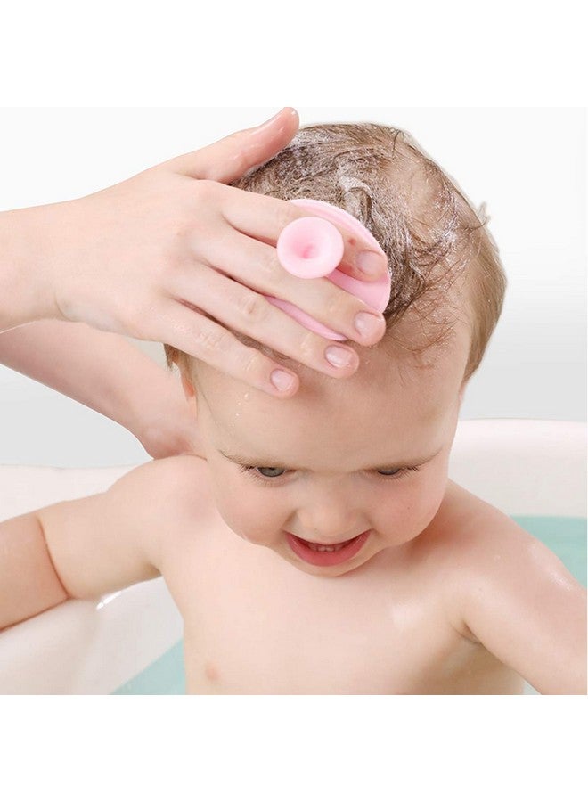 MR LION Baby Bath Brush, Baby Cradle Cap Brush, Silicone Massage Brush, Silicone Scrubbers Exfoliator Brush, Skin Scrubber Baby Essential for Dry Skin, Cradle Cap and Eczema (Small-4PCS) - Image 1