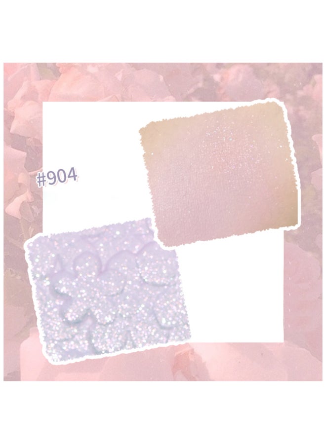 Hold Live Face Blusher, Cherry Blossom Blush Gradient Natural Purple Eyeshadow Fine Flash, Blush with Waterproof Sweat-Resistant, 904# Cream Purple - Image 3