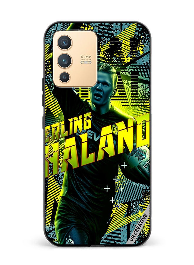 VR CREATIVE Protective Case Cover For Vivo V23 5G Haaland Design Multicolour - Image 1
