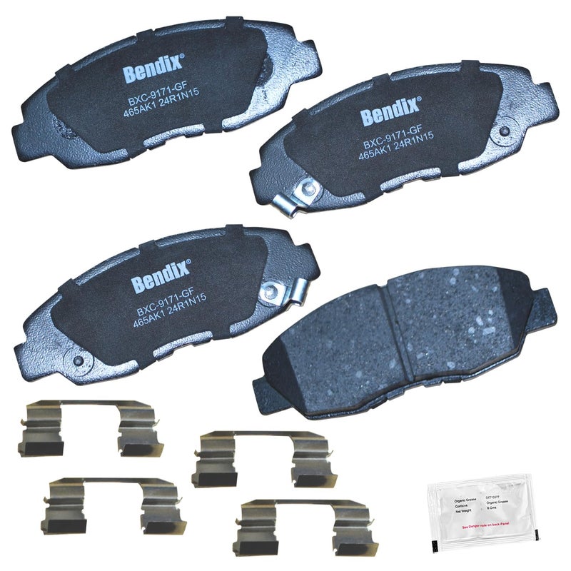 Bendix Priority1 Cfc465Ak1 Ceramic Front Brake Pads For Honda Accord 2002-1998 - Image 1