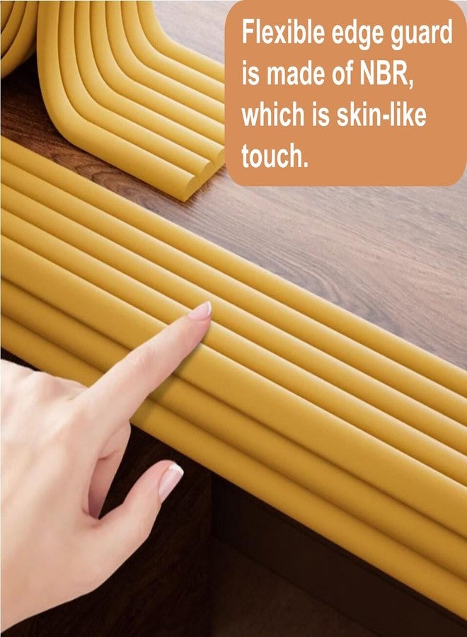 SWILAK 2 MTR Silicon Corner Guards, Edge Corner Guard for Kids, Edge Safety Bumpers Protector Safe Corner Cushion for Stair, Self-Adhesive Thicken Corner Protectors Bumper Strip 2M (B-Gold) - Image 2