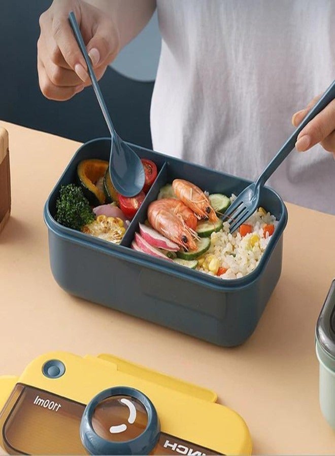 PMG Modeling Lunch Box Microwavable With Fork Spoon (1100 ML) - Image 2