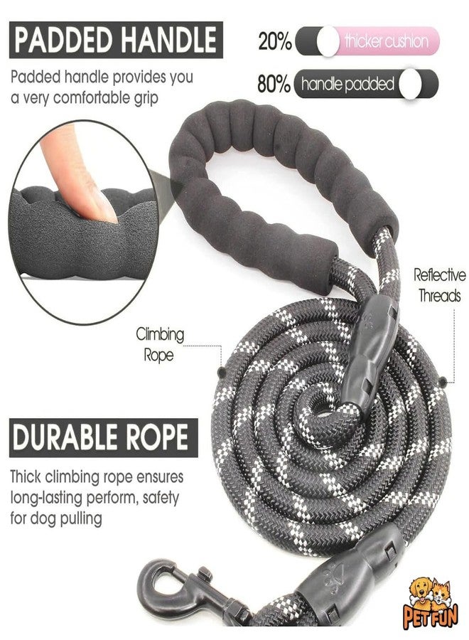 PET FUN Heavy Duty Nylon Premium Dog Leash | Anti Slip Padded Handle Long Dog Leash | Highly Reflective Leash for Dogs | Dog Rope for Medium & Large Dogs | Dog Training Leash (12mm) - Image 3