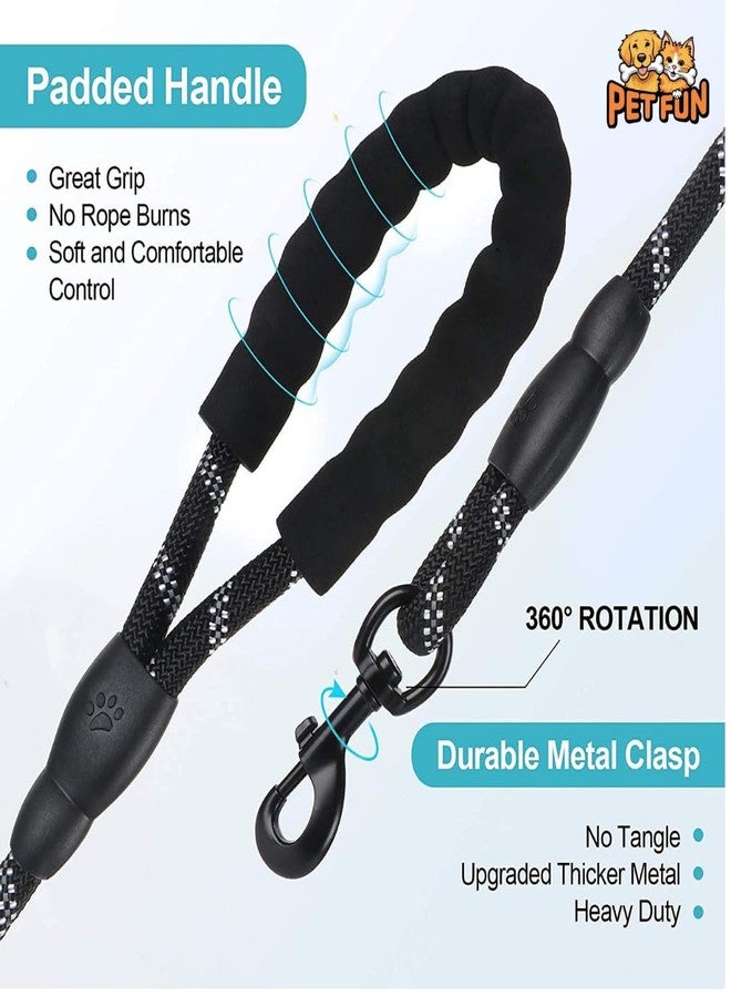 PET FUN Heavy Duty Nylon Premium Dog Leash | Anti Slip Padded Handle Long Dog Leash | Highly Reflective Leash for Dogs | Dog Rope for Medium & Large Dogs | Dog Training Leash (12mm) - Image 4