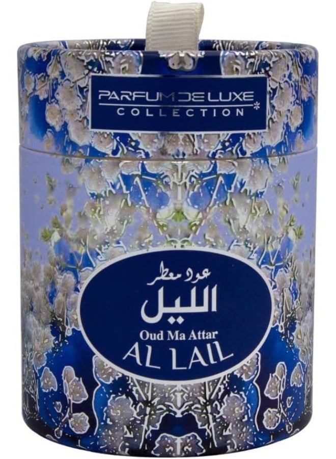 Deluxe Collection عطر بخور "الليل" من مجموعة ديلوكس - بخور صلب فاخر | رائحة فاخرة للمنازل والمساحات، عبير طويل الأمد ، 25 جم - Image 1
