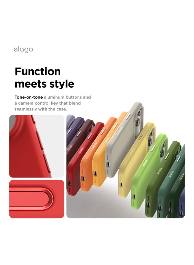 Elago Magnetic Liquid Silicone for iPhone 17 Pro case cover [Camera Control Button Cover] compatible with MagSafe Shockproof - Red - Image 4