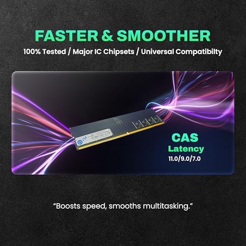 EVM 16GB DDR5 Desktop RAM Memory | 5200MHz | PC5-41600 | Long-DIMM | 288-Pin | CL19 | 1.1V Low Voltage | High Performance | Intel & AMD Compatible | 10 Year Warranty (EVMT16G5200U88P) - Image 4