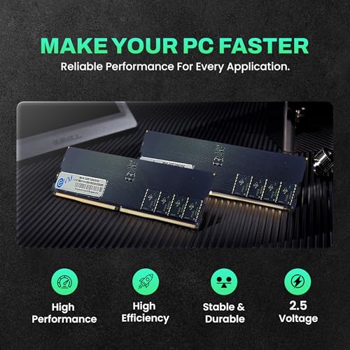 EVM 16GB DDR5 Desktop RAM Memory | 5200MHz | PC5-41600 | Long-DIMM | 288-Pin | CL19 | 1.1V Low Voltage | High Performance | Intel & AMD Compatible | 10 Year Warranty (EVMT16G5200U88P) - Image 5